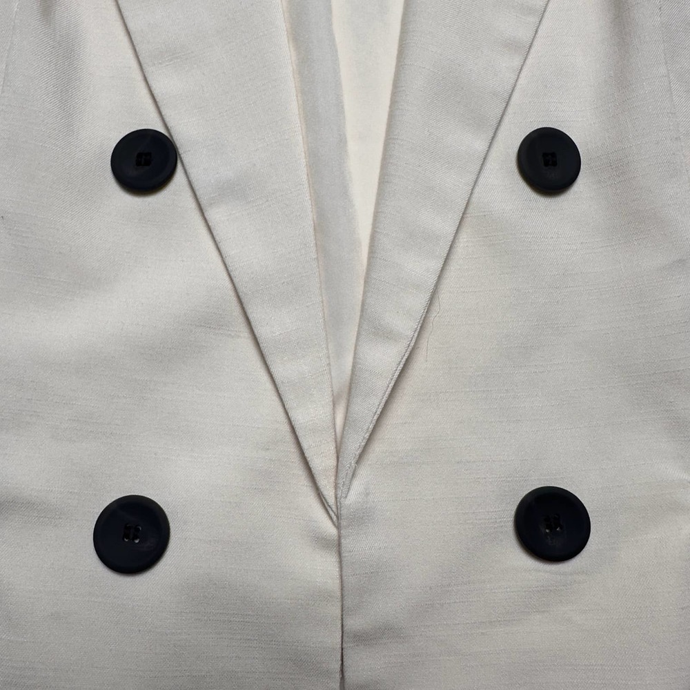House of Harlow 1960 | Women | Cream Swan Open Front Blazer | Size Small - Picture 12 of 13